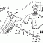 CRF80F Топливный бак