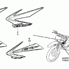 CRF80F Наклейки