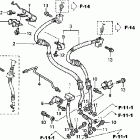 VFR800 Передние тормозные трубки