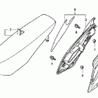 CRF150R Сидение и боковые обтекатели
