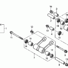 CRF150F Задний амортизатор