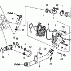 VTX1300R Водяной насос