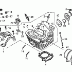 CRF230F Головка цилиндра