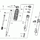 CRF80F Передняя вилка