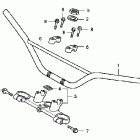 CRF150RB Руль и панель переднего номера