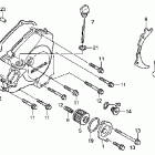 CRF250X Крышка картера левая