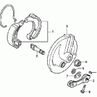 CRF50F Передний тормоз