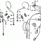XR650L Рулевые переключатели - тросы