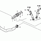 VT750C Патрубки охлаждения