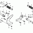 VT750C2F Подножки