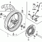 CBR1000RA Переднее колесо
