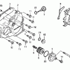 CRF450R Крышка картера левая