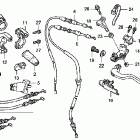 CRF150RB Рулевые рычаги , переключатели и тросы