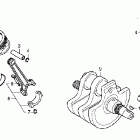 VT750C2F Коленвал,поршни