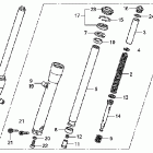 VT750C2F Передняя вилка