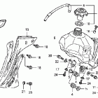 CRF150R Топливный бак