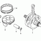 CRF250R Коленвал и поршни