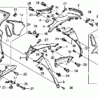 CBR1000RA Обтекатель средняя часть