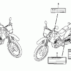 CRF230L Предупредительные таблички
