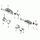 CRF250X Подножки