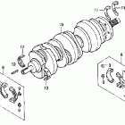 GL1800 Коленвал и поршни