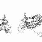 VTX1300R Наклейки предупреждения