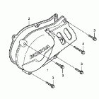 CRF80F Крышка картера левая
