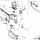 XR650L Главный тормозной цилиндр - передний