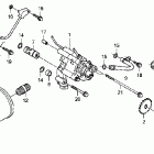 VTX1300C Масляный насос и фильтр