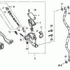 CRF150RB Главный тормозной цилиндр - передний