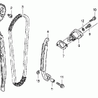 CRF150RB Цепь ГРМ и натяжитель