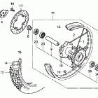 CRF230L Заднее колесо