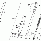 VTX1300C Передняя вилка