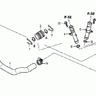 VT750C2F Патрубки охлаждения