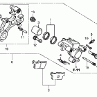 CRF230L Задний суппорт тормозной
