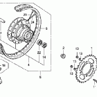 CRF80F Заднее колесо