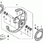 XR650L Заднее колесо