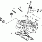 VTX1300R Задняя головка цилиндров