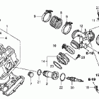 VTX1300R Головка цилиндров передняя