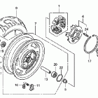 VTX1300R Заднее колесо