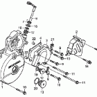 XR650L Крышка картера левая