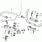 VTX1800R2 Руль и панель переднего номера
