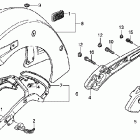 VTX1800N3 Rear fender - grab rail (vtx1800n)