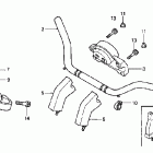 VTX1800F2 Руль и панель переднего номера