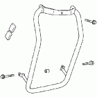 VTX1800R2 Chrome radiator guard