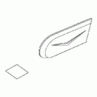 VTX1300C Chrome billet countershaft cover trim (