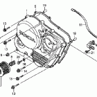 XR650L Крышка картера правая