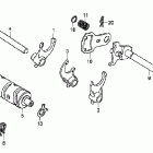 CRF230L Барабан - вилки переключения передач