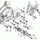 CRF450R Крышка картера левая
