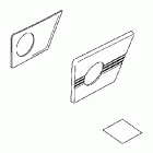 VTX1800F2 Swingarm pivot cvr set billet (neo-retro)